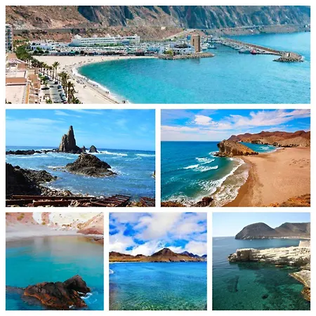 Piso Cerca Playa Con 2 Duchas Y 5 Aires Acondicionados 아파트 알메리아